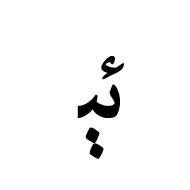 Arabic Ligature Yeh With Hamza Above With E Initial Form