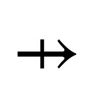 Rightwards Arrow With Vertical Stroke