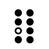 Braille Pattern Dots-1245678