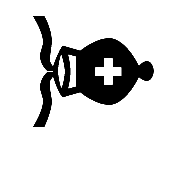 Black Chess Bishop Rotated Ninety Degrees