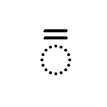 Combining Equals Sign Above