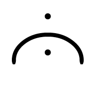 Duployan Letter J With Dots Inside And Above