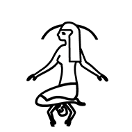 Egyptian Hieroglyph-#1373C