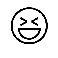 Smiling Face With Open Mouth And Tightly-Closed Eyes