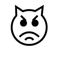 Pouting Cat Face