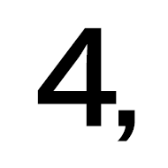 Digit Four Comma