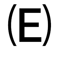 Parenthesized Latin Capital Letter E