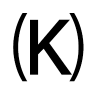 Parenthesized Latin Capital Letter K