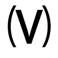 Parenthesized Latin Capital Letter V