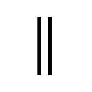 Double Vertical Line