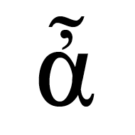 Greek Small Letter Alpha With Psili And Perispomeni