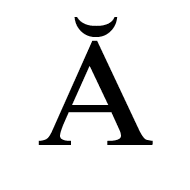 Greek Capital Letter Alpha With Vrachy