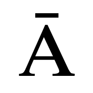 Greek Capital Letter Alpha With Macron