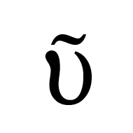 Greek Small Letter Upsilon With Perispomeni