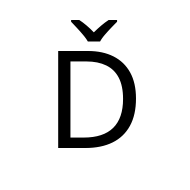 Latin Capital Letter D With Caron