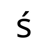 Latin Small Letter S With Acute