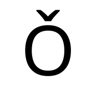 Latin Capital Letter O With Caron