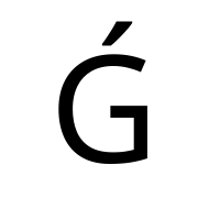 Latin Capital Letter G With Acute
