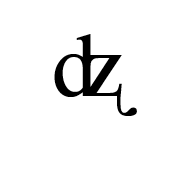 Modifier Letter Small Dz Digraph With Retroflex Hook