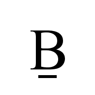 Latin Capital Letter B With Line Below