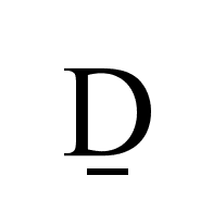 Latin Capital Letter D With Line Below