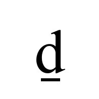 Latin Small Letter D With Line Below