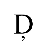 Latin Capital Letter D With Cedilla