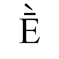 Latin Capital Letter E With Macron And Grave