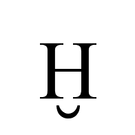 Latin Capital Letter H With Breve Below