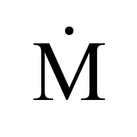 Latin Capital Letter M With Dot Above