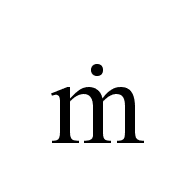Latin Small Letter M With Dot Above