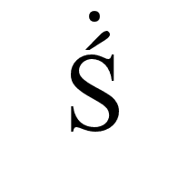 Latin Capital Letter S With Acute And Dot Above