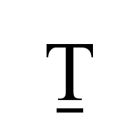 Latin Capital Letter T With Line Below