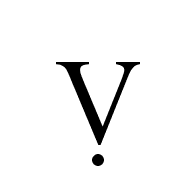 Latin Capital Letter V With Dot Below