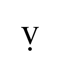 Latin Small Letter V With Dot Below