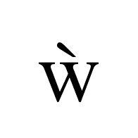 Latin Small Letter W With Grave