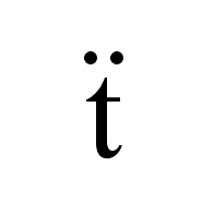 Latin Small Letter T With Diaeresis