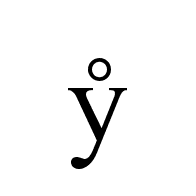 Latin Small Letter Y With Ring Above