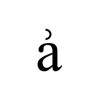 Latin Small Letter A With Right Half Ring