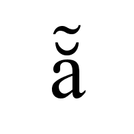 Latin Small Letter A With Breve And Tilde