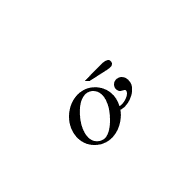 Latin Small Letter O With Horn And Acute