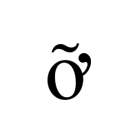 Latin Small Letter O With Horn And Tilde