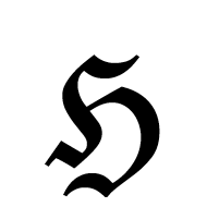 Black-Letter Capital H