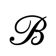 Script Capital B