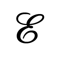 Script Capital E
