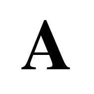 Mathematical Bold Capital A