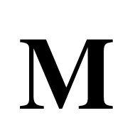 Mathematical Bold Capital M