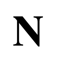 Mathematical Bold Capital N