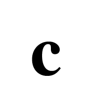 Mathematical Bold Small C