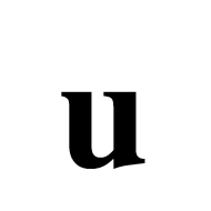 Mathematical Bold Small U
